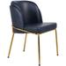 Meridian Furniture USA Side Chair Faux Leather/Upholstered in Blue | 31 H x 22 W x 23 D in | Wayfair 882Navy-C