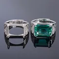 MeiBaPJ-Bague en cristal vert naturel pour homme pierre précieuse support de bague africaine