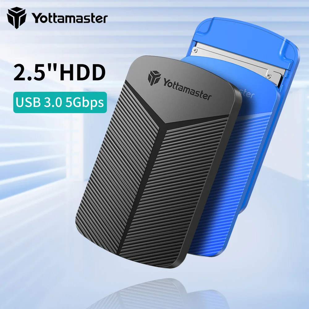 Yottamaster boîtier de disque dur 2.5 pouces SATA vers USB 3.0 adaptateur boîtier de disque dur 6Gbps boîtier de disque dur UASP pour Windows Mac Linux
