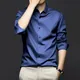 High Quality Men's Long Sleeve Shirt Luxurious Wrinkle-resistant Non-iron Solid Color Business