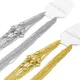 10pcs/Lot 304 Stainless Steel Cable Link Rolo Chain Necklace for DIY Jewelry Making Silver Gold