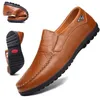 Echtes Leder Männer Casual Schuhe Luxus Marke Herren Loafer Mokassins 2023 Atmungsaktive Slip auf Italienische Fahren Schuhe Plus Größe 47