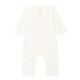 Petit Bateau Unisex Baby Pyjama ohne Fuß für einen guten Schlaf, Weiss Marshmallow / Weiss Mistigri, 0-3 Monate