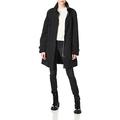 Calvin Klein Damen Anorak Jacke, lang, verstaubar, schwarz, Medium