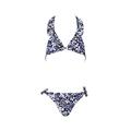 goldenpoint Mare Mädchen Bikini Badeanzug Triangel-Oberteil Riviera, Farbe Blau, Größe 10 Years