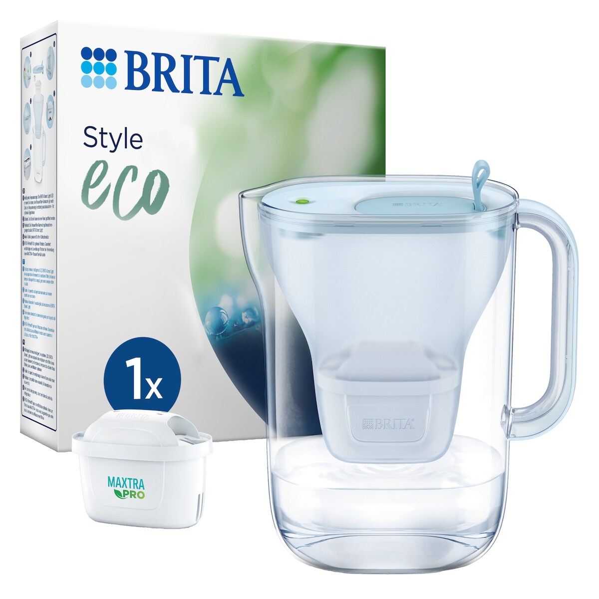 BRITA Wasserfilter Style eco 086213 2,4l inkl. MX PRO gletscherblau Image