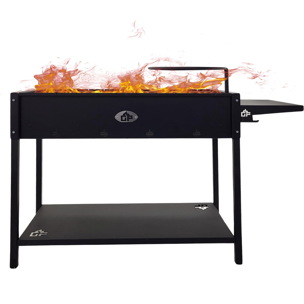 Grillpeter Mangal Batyr XL Schaschlikgrill 100cm mit Ablage und Topfhalter Image