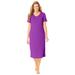 Plus Size Women's Ribbed Sleepshirt by Woman Within in Fresh Berry (Size M)