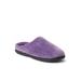 Women's Darcy Velour Clog W/Quilted Cuff Slipper by Dearfoams in Smokey Purple (Size XL M)