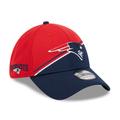 Men's New Era Red/Navy England Patriots 2023 Sideline 39THIRTY Flex Hat