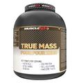 MuscleNh2 True Mass Four Four Zero Mass Gainer Protein Powder, High Calories and Protein, Weight Gain, With Glutamine and BCAAs, Strawberry Flavour, 2kg, 25 Servings (Pack of 1)