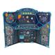 Smoby: Space Center - Cardboard Playset - Learn & Play W/The Solar System Universe, Spaceship 15 Different Activities