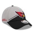 Men's New Era Gray/Black Arizona Cardinals 2023 Sideline 9FORTY Adjustable Hat