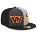 Men's New Era Gray/Black Washington Commanders 2023 Sideline 59FIFTY Fitted Hat