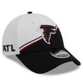 Men's New Era White/Black Atlanta Falcons 2023 Sideline 9FORTY Adjustable Hat