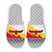 Youth ISlide x Mitchell & Ness White Atlanta Hawks Paint Stripe Slide Sandals