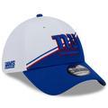 Men's New Era White/Royal York Giants 2023 Sideline 39THIRTY Flex Hat