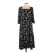 River Island Casual Dress: Black Floral Motif Dresses - Women's Size 10