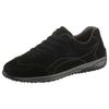 Schnürschuh GABOR "FLORENZ", Damen, Gr. 42, schwarz, Nubukleder, unifarben, sportlich, Schuhe, mit kontrastfarbenen Ziernähten, Freizeitschuh, Halbschuh, Schnürschuh
