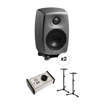 Genelec 8010 Deluxe Studio Monitor Kit with Stands and Monitor Controller 8010APM