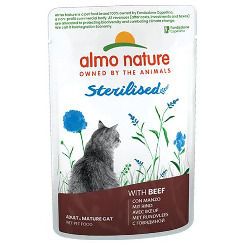 24x70g Almo Nature Holistic Sterilised Rind Katzenfutter nass