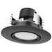 Satco 11854 - 7.5WLED/DIR/4/60'/CCT-SEL/120V BLACK (S11854) LED Recessed Can Retrofit Kit with 5 6 Inch Recessed Housing