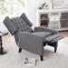 27.16" Wide Manual Recliner, Dyeing Textile Wing Back Single Chair Home Furniture Theater Seating for Living Room