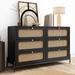 Versatile Modern Wood 6-Drawer Dresser