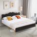 Full Queen King size metal frame bed bedroom