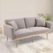 Teddy Upholstered Convertible Futon Sofa Bed, Loveseat Lounge Couch Sleeper Sofa