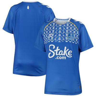Everton Hummel Aufwärm-Heimtrikot – Damen Image