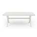 Winston Porter Karnell Rectangular 70.87" L x 35.43" W Outdoor Dining Table Plastic in White | 29.13 H x 70.87 W x 35.43 D in | Wayfair