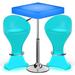 Wrought Studio™ 2 - Person LED Light Up Bar Stool & Outdoor Table Plastic in Gray | 23.5 W x 23.5 D in | Wayfair 502C8663A40C4F6D8BE23E817B0EEEFE