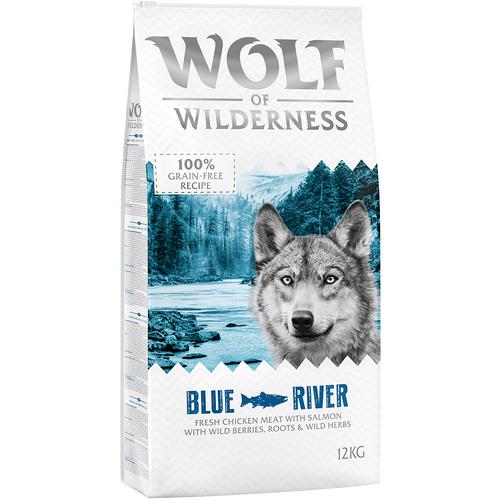 12 kg Adult Blue River Lachs Wolf of Wilderness getreidefreies Hundefutter trocken