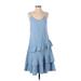 LAP Los Angeles Project Casual Dress - DropWaist: Blue Dresses - Women's Size Small