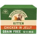 48x85g Kitten Chicken in Jelly James Wellbeloved Wet Cat Food