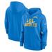 Women's Nike Powder Blue Los Angeles Chargers Wordmark Club Fleece Pullover Hoodie