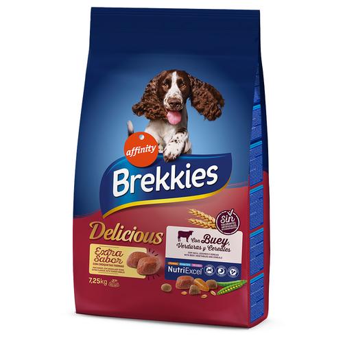 2x 7,25kg Brekkies Delicious Rind Hundefutter trocken