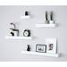 ToccoLeggero 4 Piece Floating Wall Shelves Set Wood in White | 4 H x 24 W x 1.75 D in | Wayfair WFY - AM - B06Y6-M5YQS