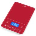 Ozeri Touch III 22 lbs (10 kg) Baker's Kitchen Scale w/ Calorie Counter in Tempered Glass Plastic | 1 H x 7 W in | Wayfair ZK25-BE