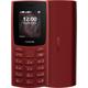 Nokia 105 Mobile Phone in Red Terracotta