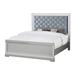 Rosdorf Park Laititia Tufted Panel Bed Wood & /Upholstered/Velvet in Gray/White | 62.5 H x 63.9 W x 86.1 D in | Wayfair
