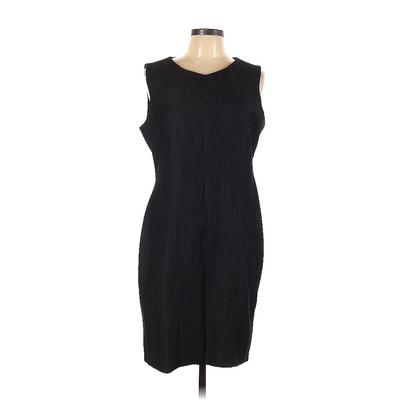 Calvin Klein Casual Dress - Sheath Crew Neck Sleeveless: Black Dresses - Women's Size 12