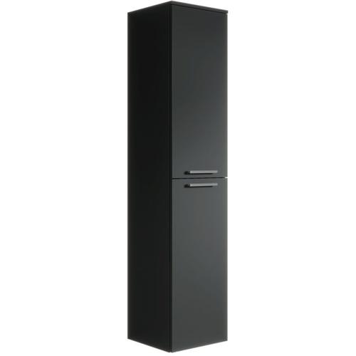 Badezimmer Badschrank Venus 160cm Schwarz - Schrank Hochschrank