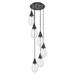 Innovations Lighting Bruno Marashlian Malone 16 Inch 6 Light Multi Light Pendant - 116-450-1P-BK-G450-6SCL