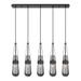 Innovations Lighting Bruno Marashlian Milan 36 Inch 5 Light Linear Suspension Light - 125-452-1P-BK-G452-4SM