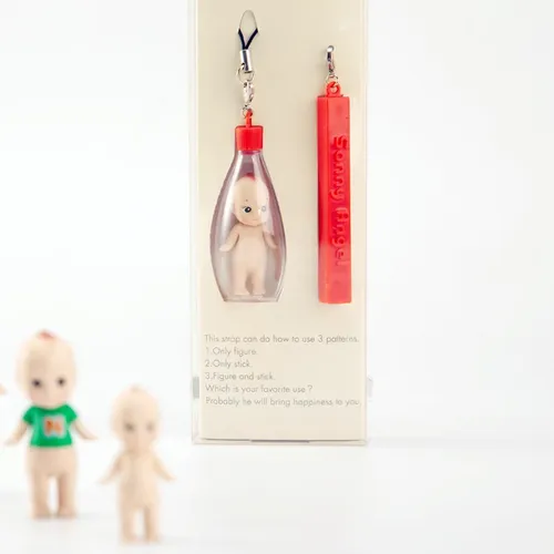 Sonny Engel Alphabet Schlüssel anhänger Mini Flasche Puppe Modell mobile Riemen Anhänger Puppen