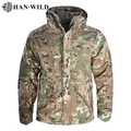 Multi Pocket Bomber Military Jacket Hunting Clothes Warm Hoody Combat Jacket Tactical Mens Fleece