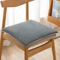 Coussin Carré en Peluche Épais et Doux pour Chaise de Salle à Manger Polymères Quatre Saisons