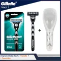 Gillette-Rasoir manuel Mach 3 pour homme rasoir de sécurité rasage du visage et de la barbe